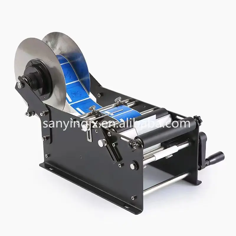Simple Manual Labeling Machine Round Bottle Adhesive Sticker With Handle Label Sticking Machine