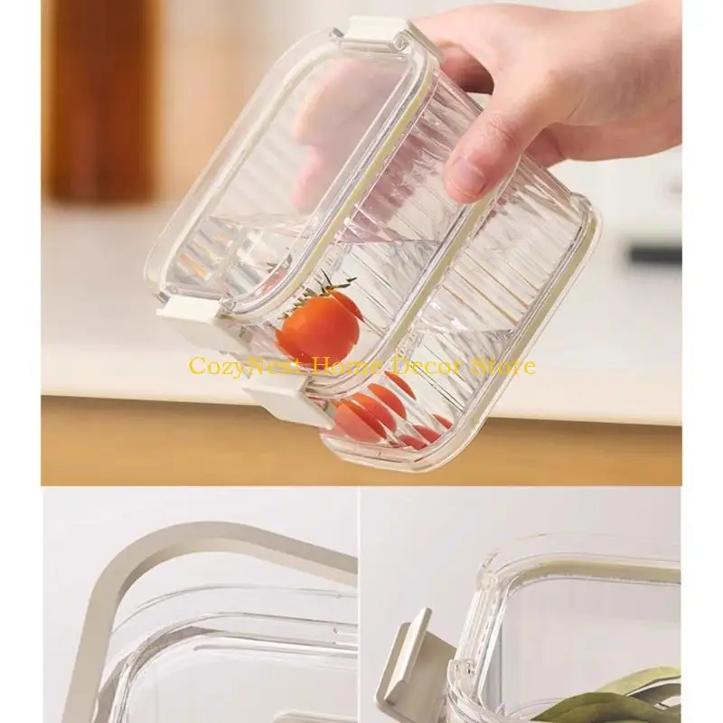 Distribuidor transparente especiarias 92MF com tampas intercambiáveis ​​que temperam a caixa armazenamento