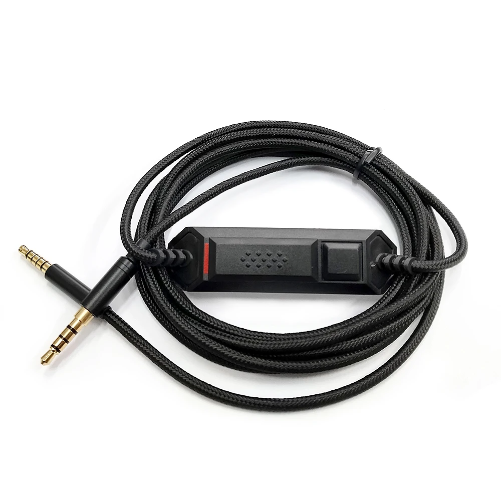 Gaming Headset Upgrade Cable Inline Control Audio Cable with 3.5MM Jack Plug male to male for Logitech G233 G433 G-PRO G-PRO X