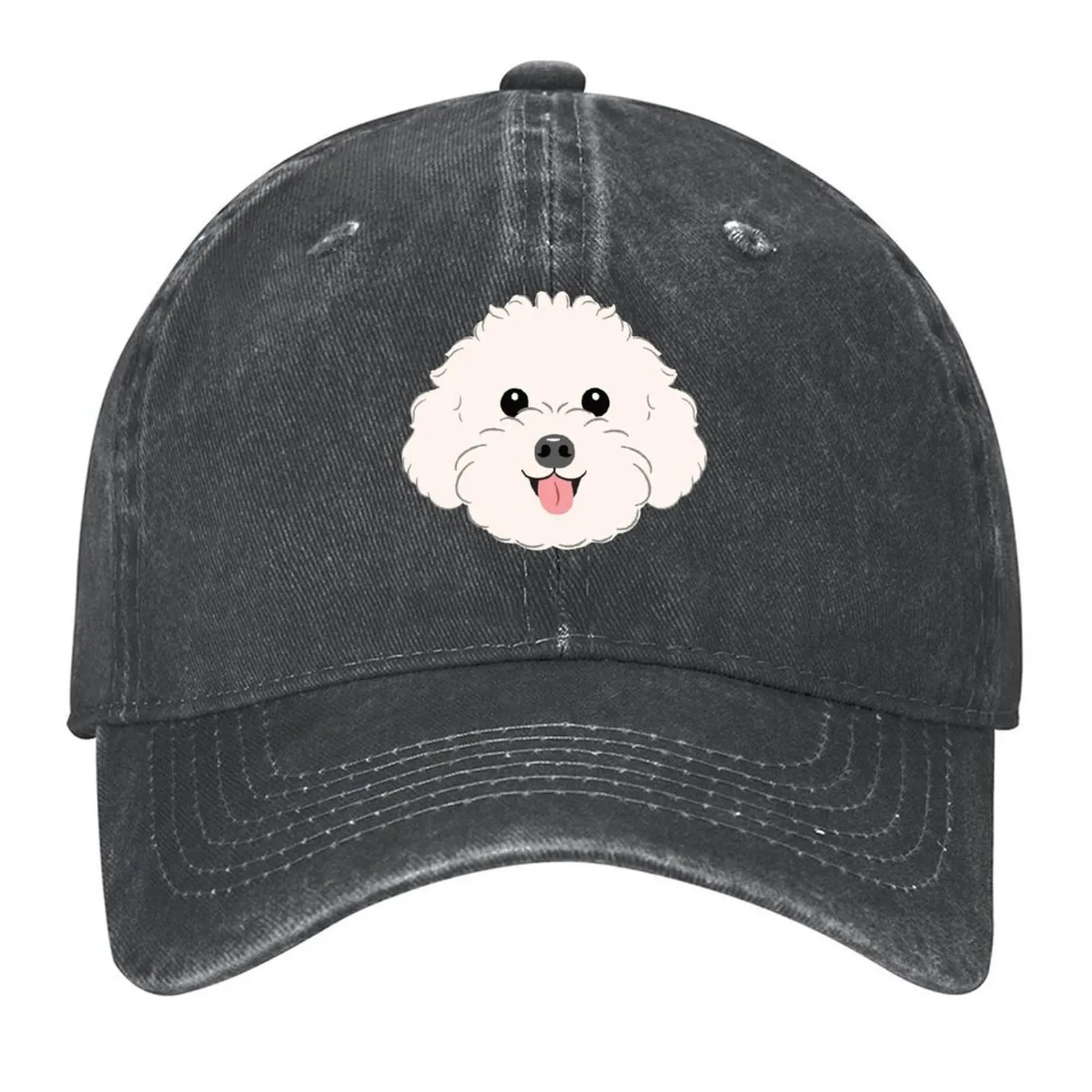 

LOVE White Toy Poodle Baseball Cap tactical cap Rugby hiking hat fashionable Women's Men's