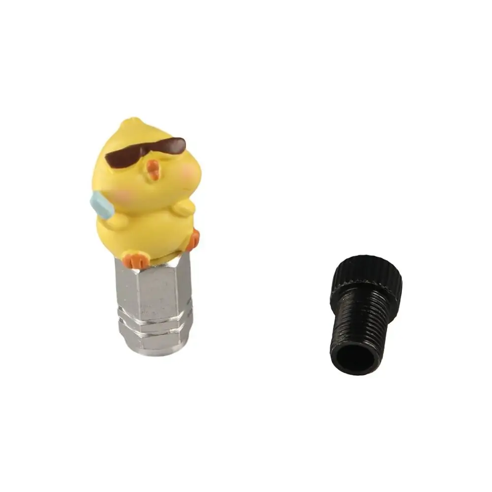 

Cartoon Chick Cartoon Bicycle Air Cock Cute Lightweight Bicycle Valve Hole Adapter Practical Wheel Rim