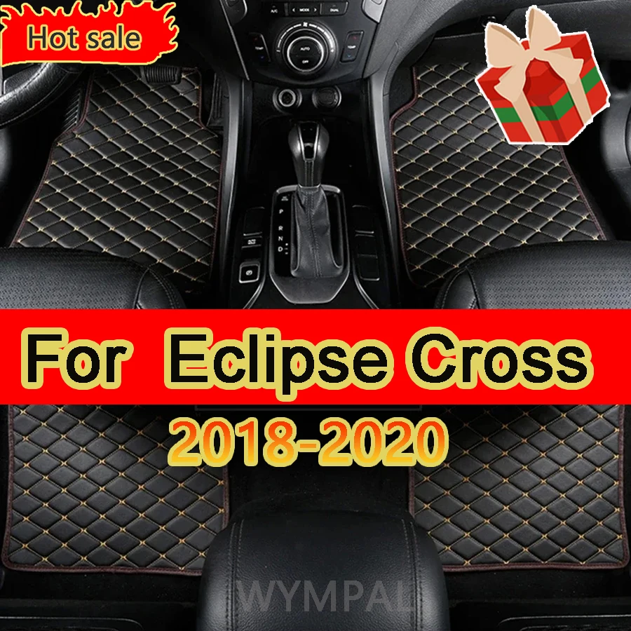 Car Floor Mats For Mitsubishi Eclipse Cross 2018 2019 2020 Custom Auto Foot Pads Automobile Carpet Cover Interior Accessories