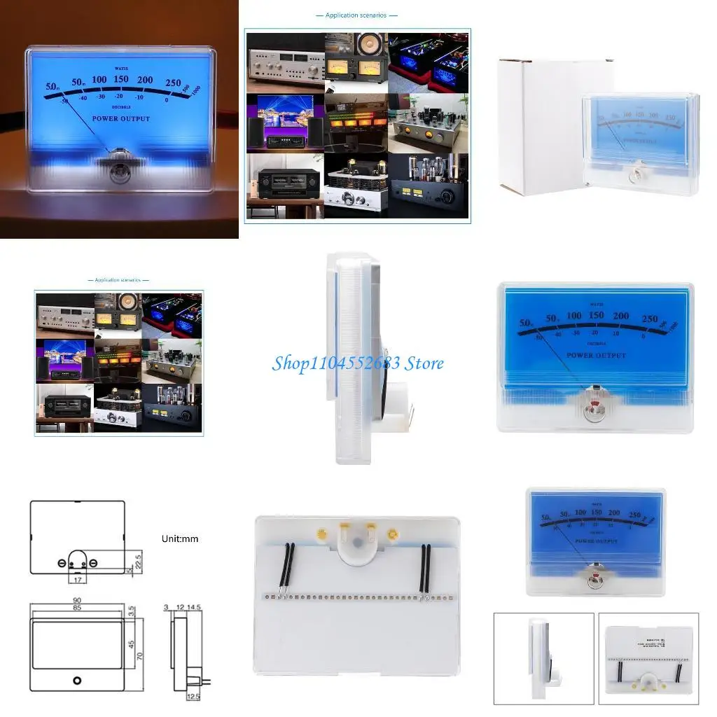 

Y6GD High Accuracy Volume Meter Ammeter Power Amplifier Meter for Theater