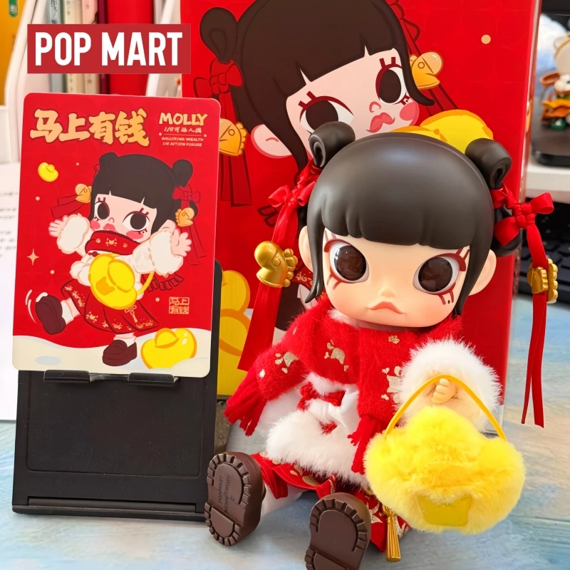

New Hot Selling Spot Genuine Popmart Molly Now Available For Money 1/8 Movable Toy Ornament Desktop Decoration Collectible Gifts