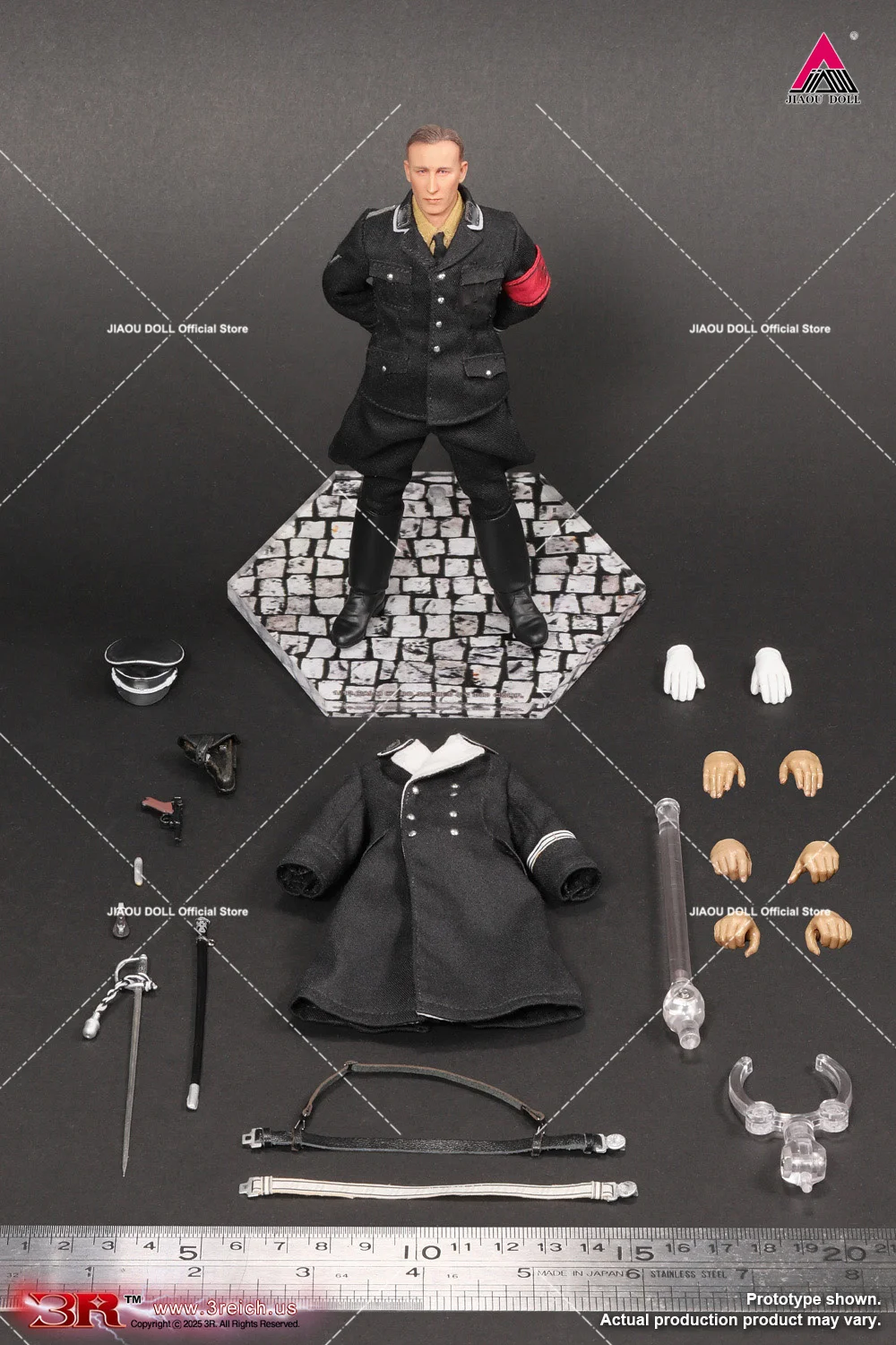 3R TG80006 1/12 Bilancia WWII Comandante tedesco Set completo Mini Soldato Figurine 6 ''Maschio Action Figure Bambole Giocattolo da collezione