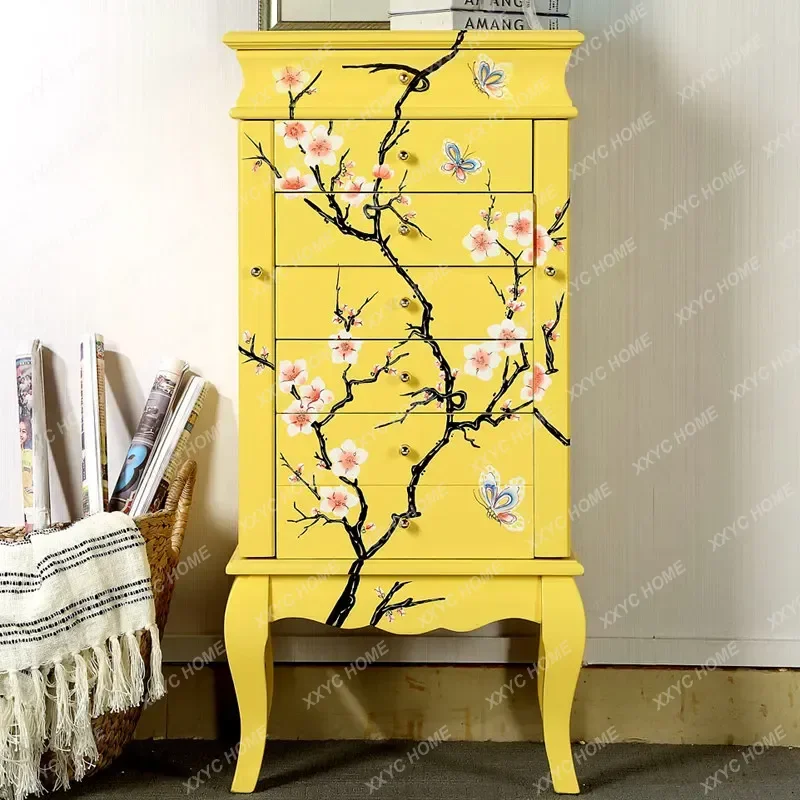 

LMultifunctional flip jewelry cabinet Homestay simple decorative cabinet
