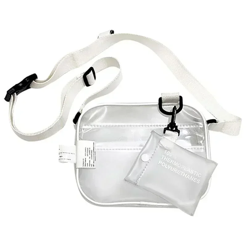 Casual PVC Transparent Clear Women Crossbody Bag Shoulder Bag Handbag Jelly Phone Bag