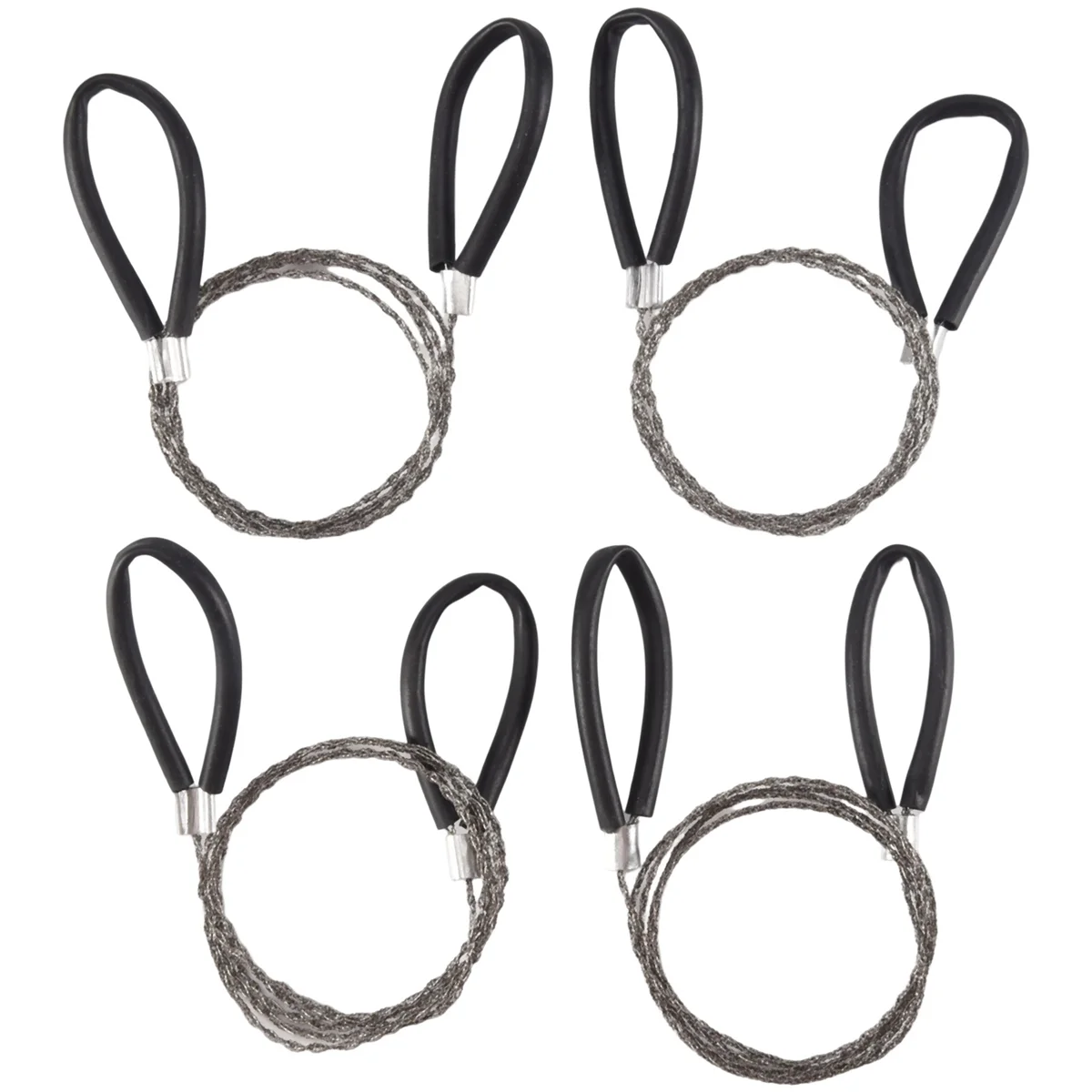 8Pcs PVC Pipe Cable Saw Stainless Steel Wire Saw PVC Pipe Cutter Hand Pocket String PVC Pipe Cutting Tool for Camping