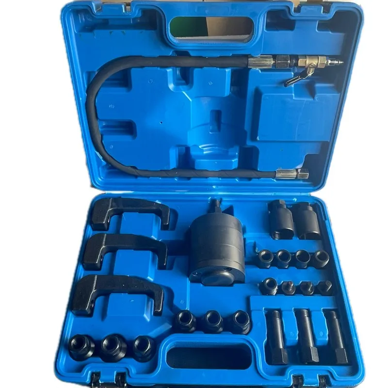 24pcs Diesel Injector Removal Puller Pneumatic Injector Extractor Puller Kit car tools FOR Bosch Delphi Siemens Denso