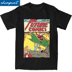 Future Comics T-Shirt for Men Women Futuramas Amazing 100% Cotton Tee Shirt Round Neck Short Sleeve T Shirts Printed Tops