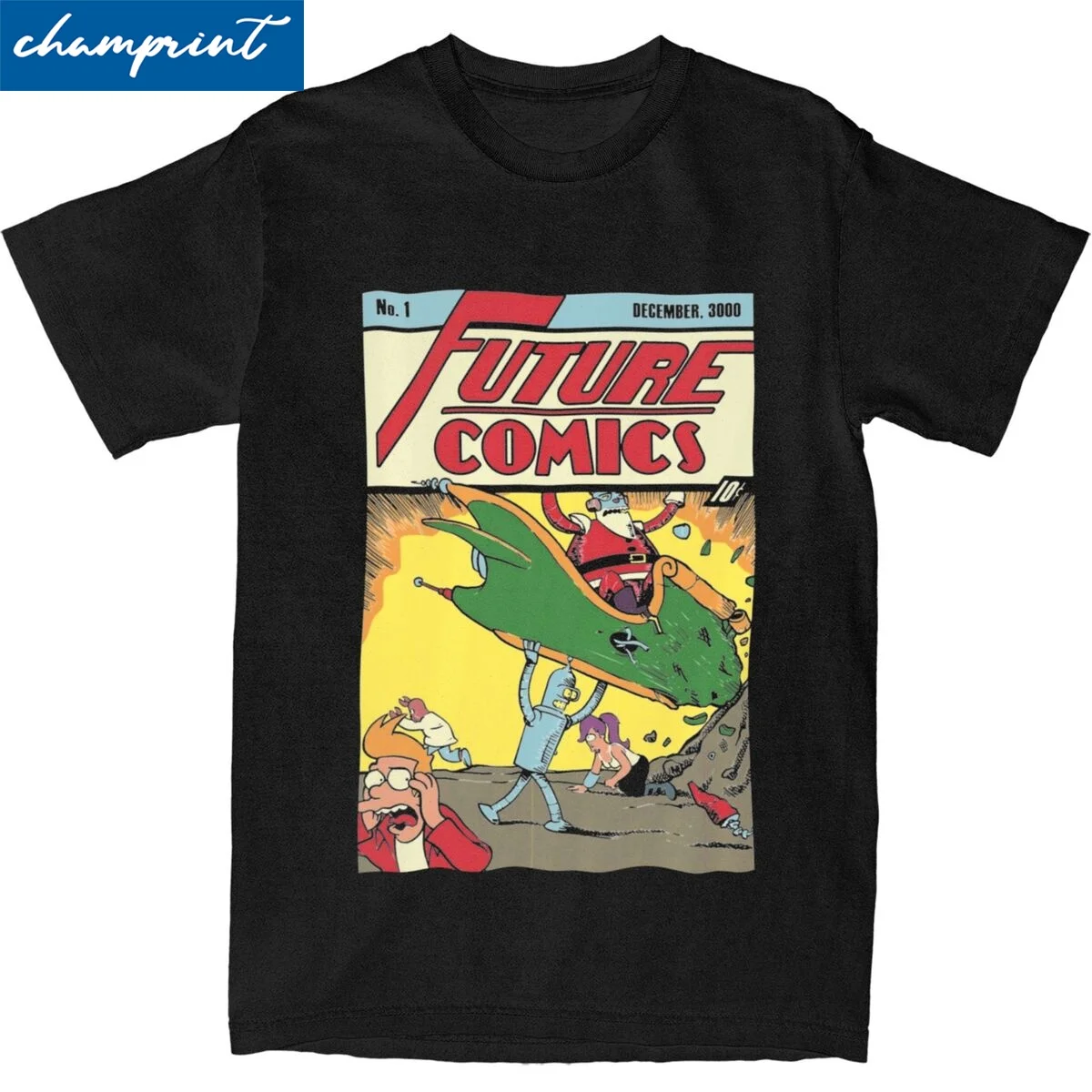 Future Comics T-Shirt for Men Women Futuramas Amazing 100% Cotton Tee Shirt Round Neck Short Sleeve T Shirts Printed Tops