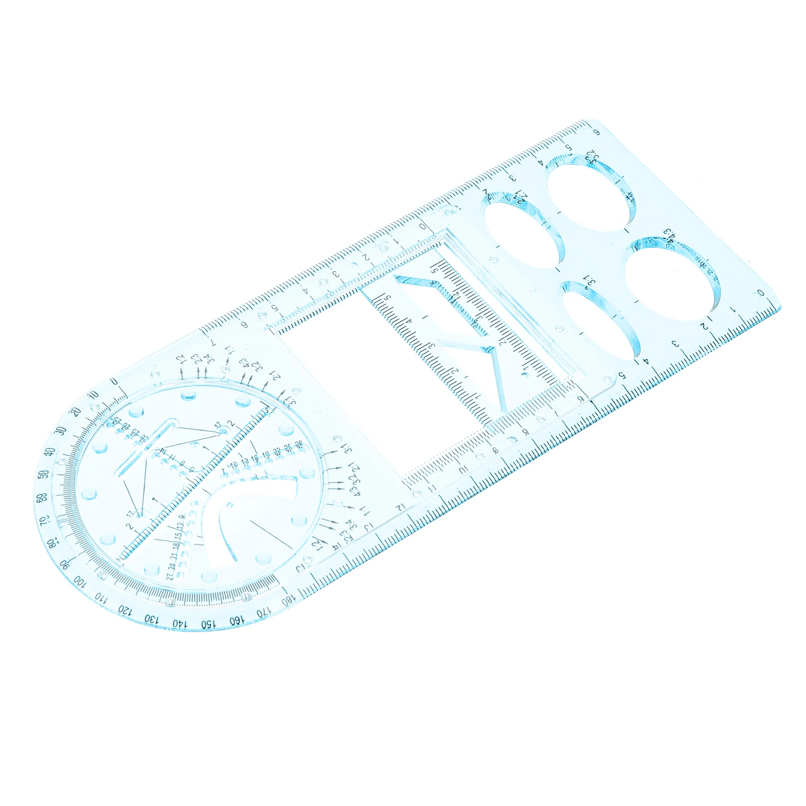 

Plastic Ruler Set Geometric Drawing Templates Tools Lightweight Multi-functional Architecture Art School Fractional