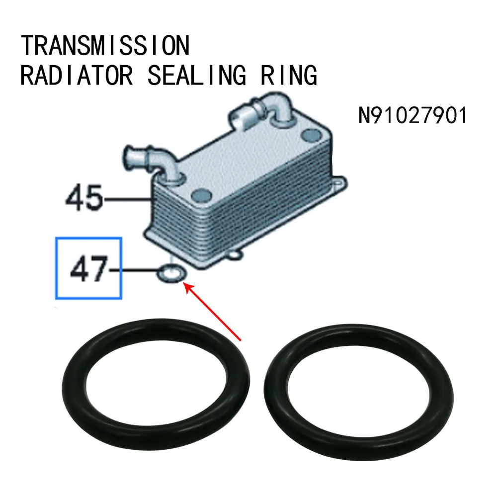 

Уплотнительное кольцо радиатора трансмиссии для Skoda Octavia Kodiaq Superb Yeti Karoq Audi A3 S3 A6 S6 VW Passat Tiguan Touran N91027901