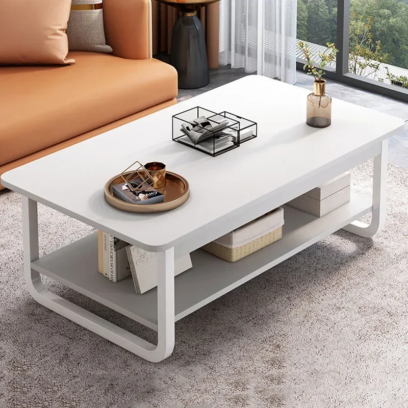 Modern Nordic Coffee Table Living Room Luxury White Storage Heat Insulation Coffee Table Ornaments Couchtisch Room Furniture