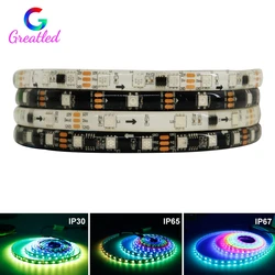 WS2811 5050 RGB Led Strip Light Addressable 30leds/m 60Leds/m External 1 IC Control 3 Leds original Led Light Tape DC12V