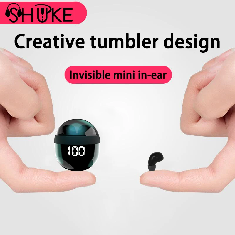 SK18 Headset Bluetooth Wireless V5.3 Hifi Sound Quality Invisible Sleep comfortable to wear With Mic Smart Touch Earbuds for IOS