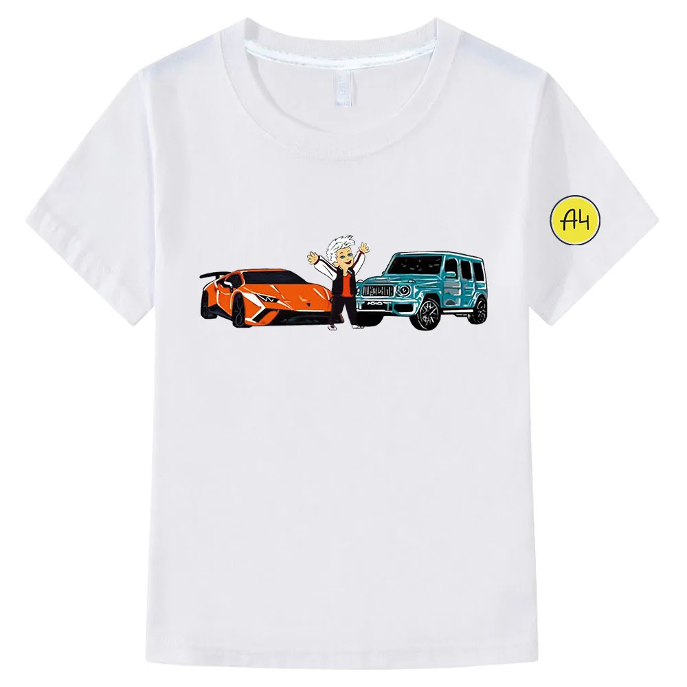 Crianças merch a4 t camisas primavera verão família roupas menino gelik & lamba imprimir moda camiseta menina casual crianças topos