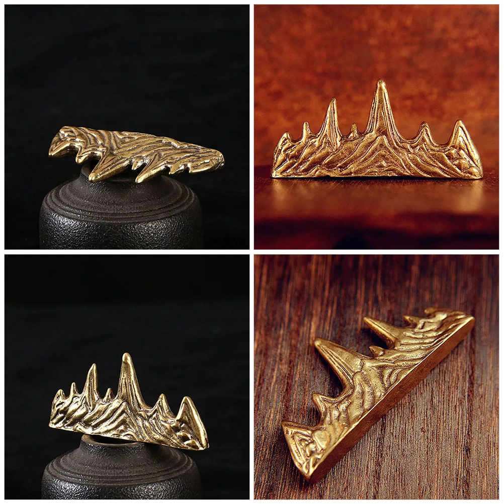 Premium Brass Brush Holder Functional Calligraphy Pen Rack for Writing Painting Pens Stylish Desk Accessory Home Office Use