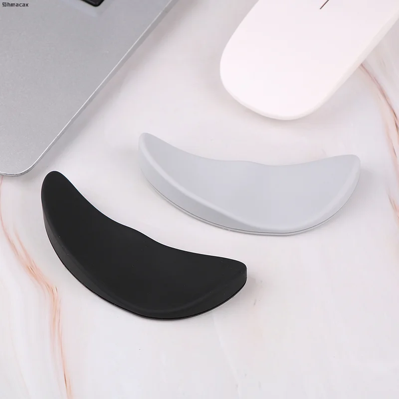 Almofada de pulso de silicone para mouse, descanso de pulso ergonômico, design de superfície tridimensional, adequado para a pele, movimento suave