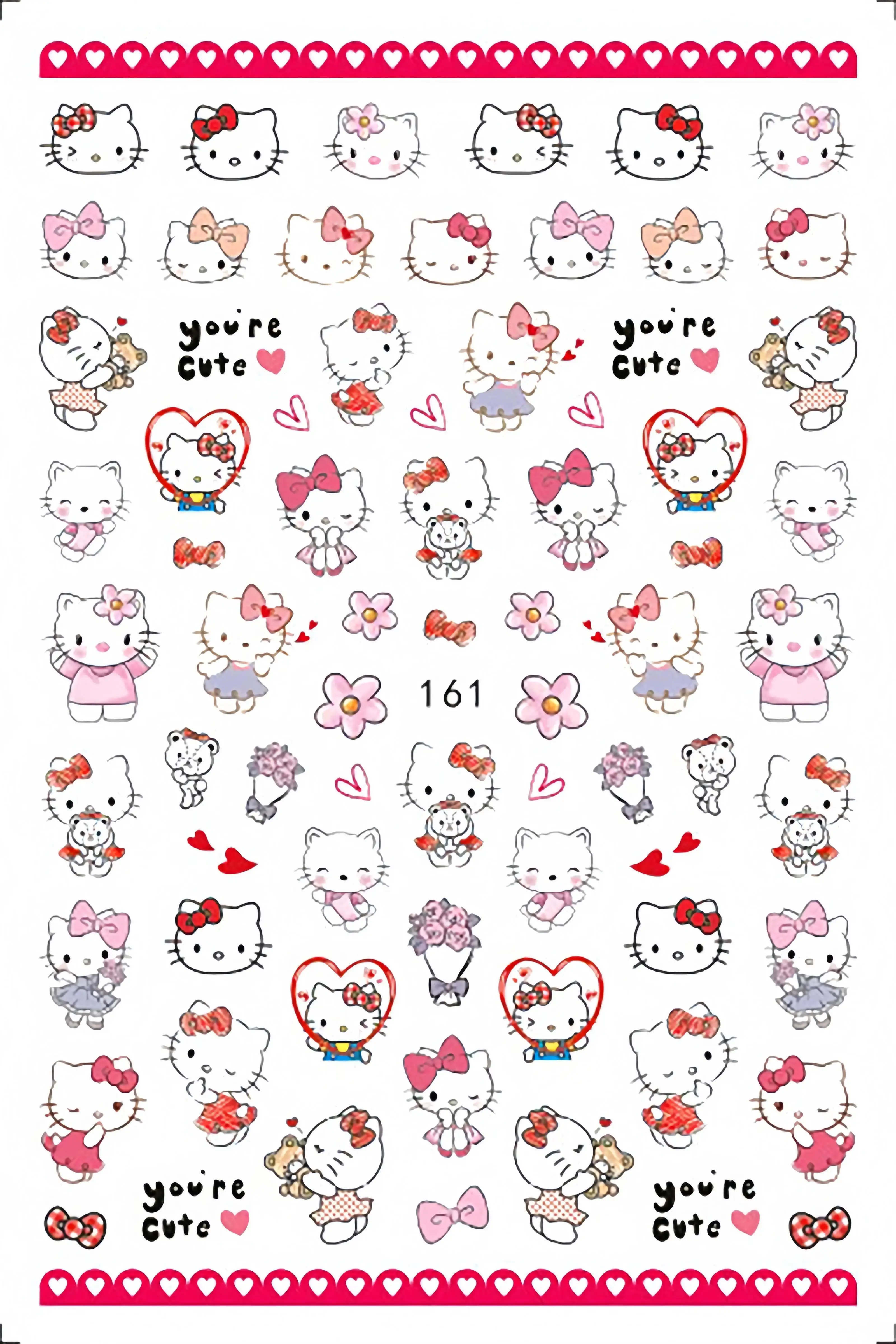 

1PCS Cute Hello Kitty Anime Stickers Classic Toys Sanrio Children’s Toys Kuromi Cinnamoroll Cartoon Stickers Anime Accessories