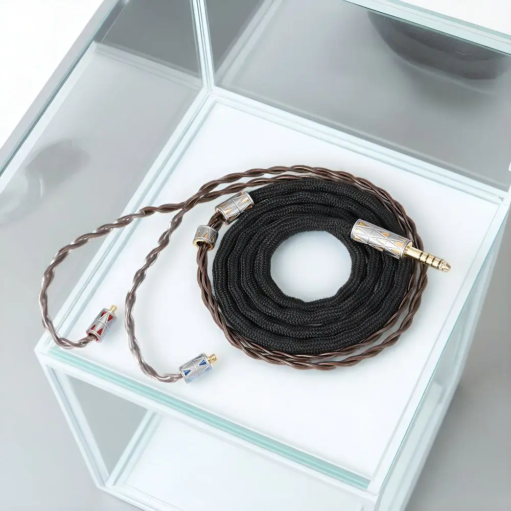 

IEM earphones cable Zinc-Copper Alloy Single Crystal Copper Replace the line 3.5/4.4mm plug and mmcx 2pin Optional