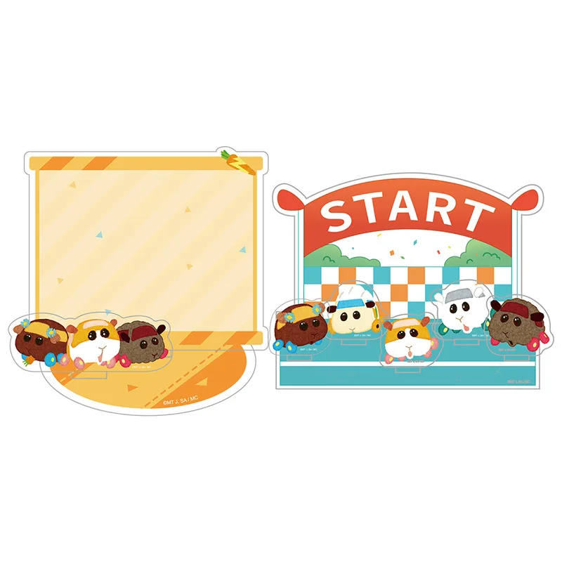PUI PUI Molcar Potato Shiromo Abby Teddy Choco Officially Licensed Kawaii Interlocking Acrylic Standee - view 2