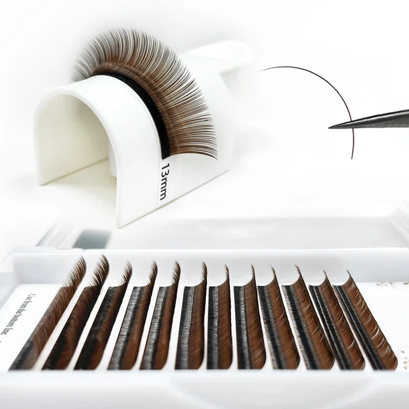 Curl C CC D DD Color Eyelash Brown Individual Eyelash Color False Mink Eyelash Extension Makeup Tools