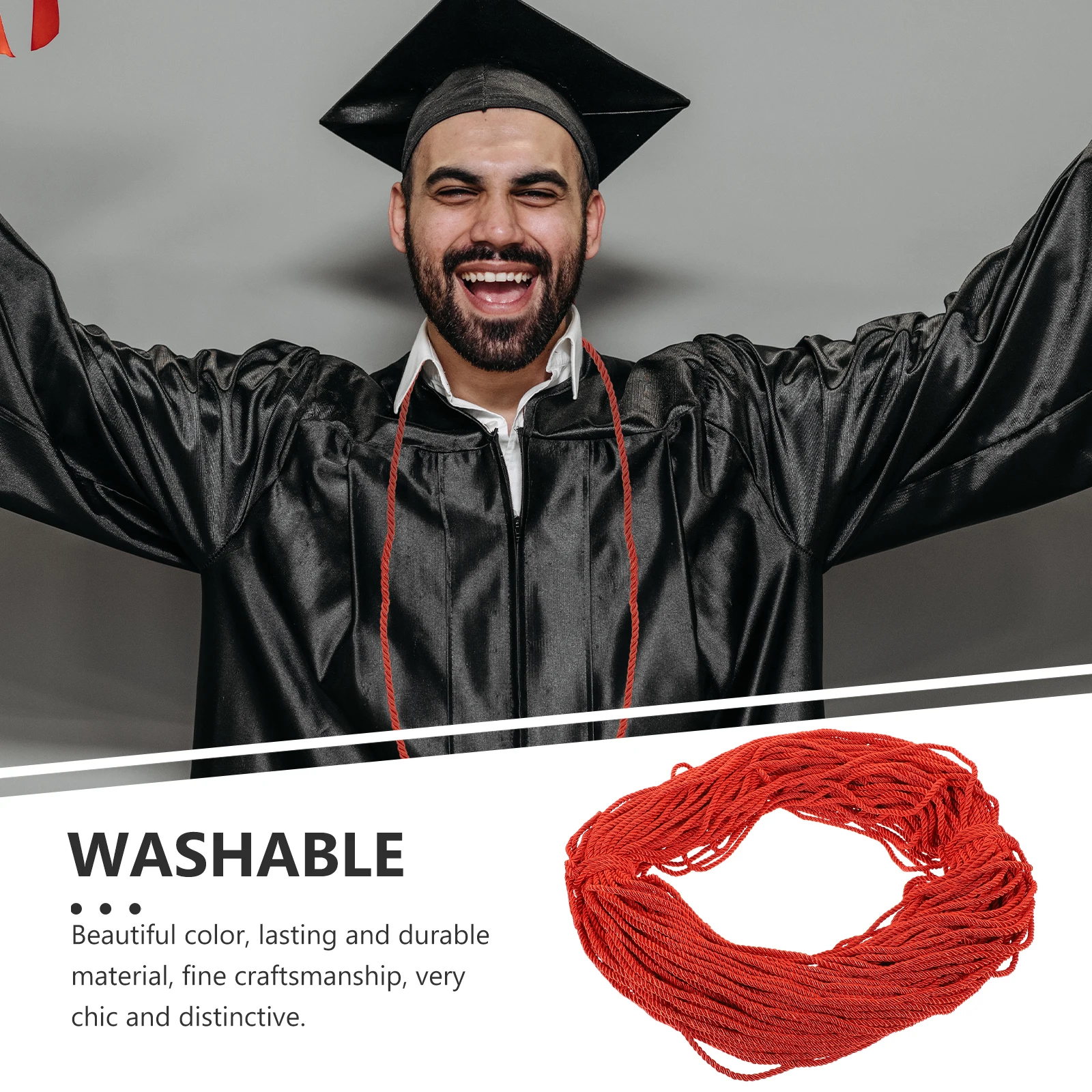 

Braided Honor Graduation Cords Polyester Decoration Durable Washable Accessories Graduation Honor Rope Ceremony Photo Prop