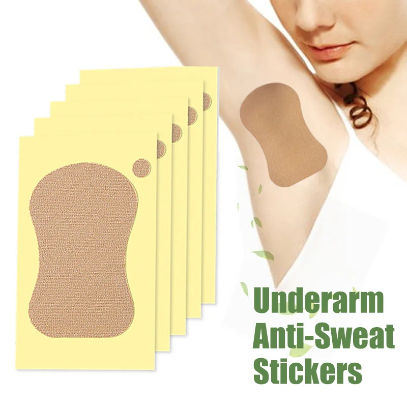 20 Stks/zak Wegwerp Zweet-Absorberende Pleister Voor Vrouwen Mannen Onderarm Zweetstickers Zomer Sterke Anti Transpiratie Deodorant Pads