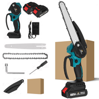 8 Inch Brushless Electric Saw With 1500mah Battery Oiler Cordless Garden Woodworking Cutting Power Tools For 18V Battery