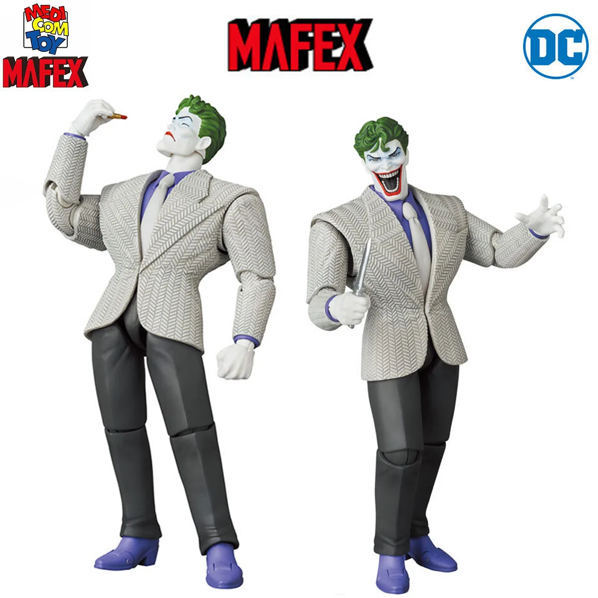 100% Original in Stock Medicom Toy Mafex (No.214) Batman: The Dark Knight Returns Joker Variant Suit Ver. Collection Series