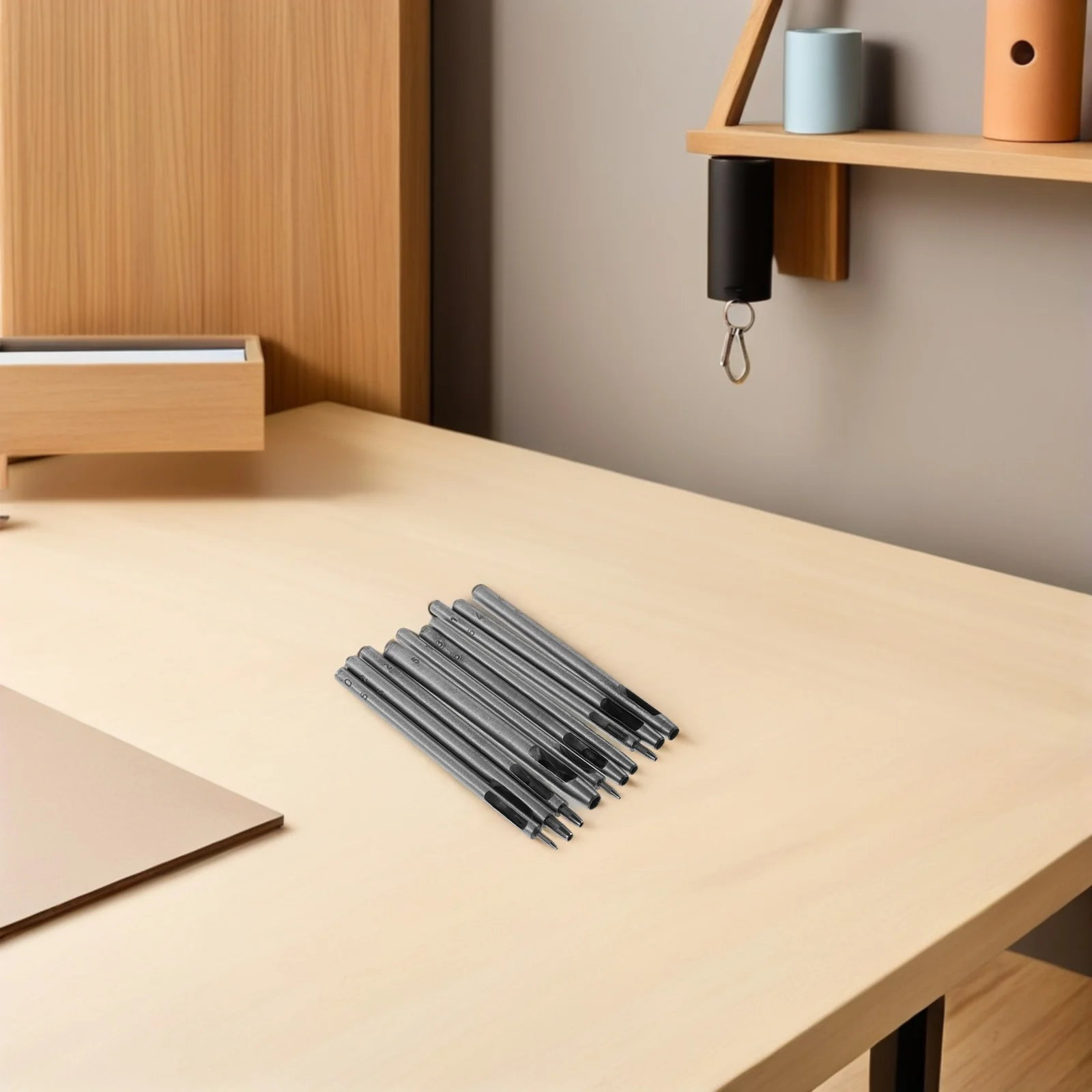 

10pcs Hole Punch Set Steel Hollow Punching Tool For Belts Watch Straps Diy Crafts Circle Hole Punch Kit Craft Tools