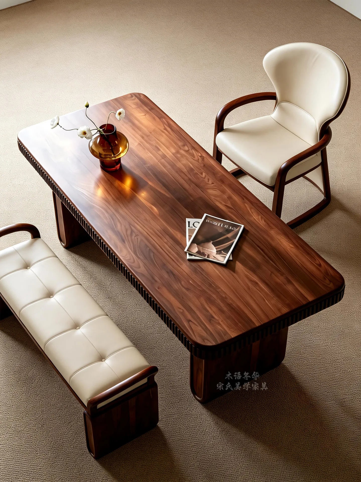 

Table Home Study Living Room Bedroom Eating Solid Wood Rectangle Writing Workbench Long Computer Desk