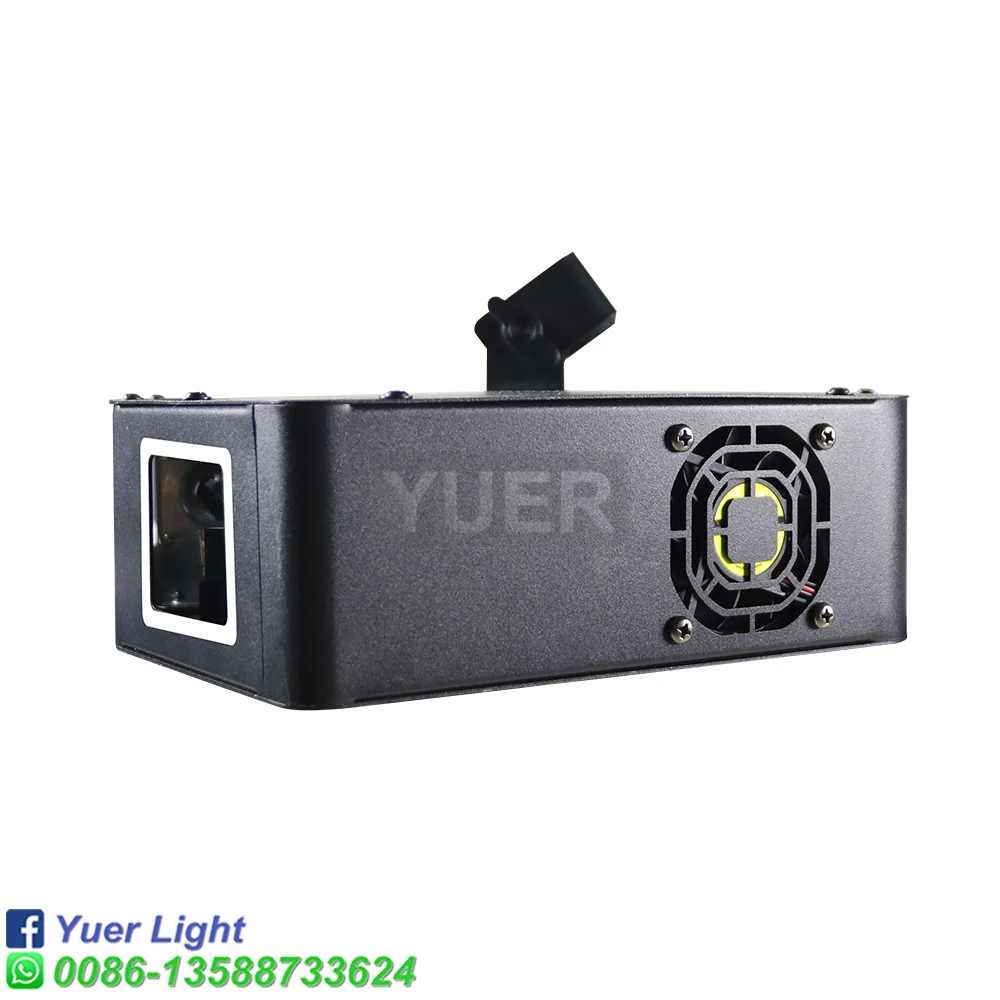 Proyector láser con forma de ventilador, dispositivo de iluminación con 6 ojos RGB, efecto de iluminación de escenario, DMX, sonido de música para