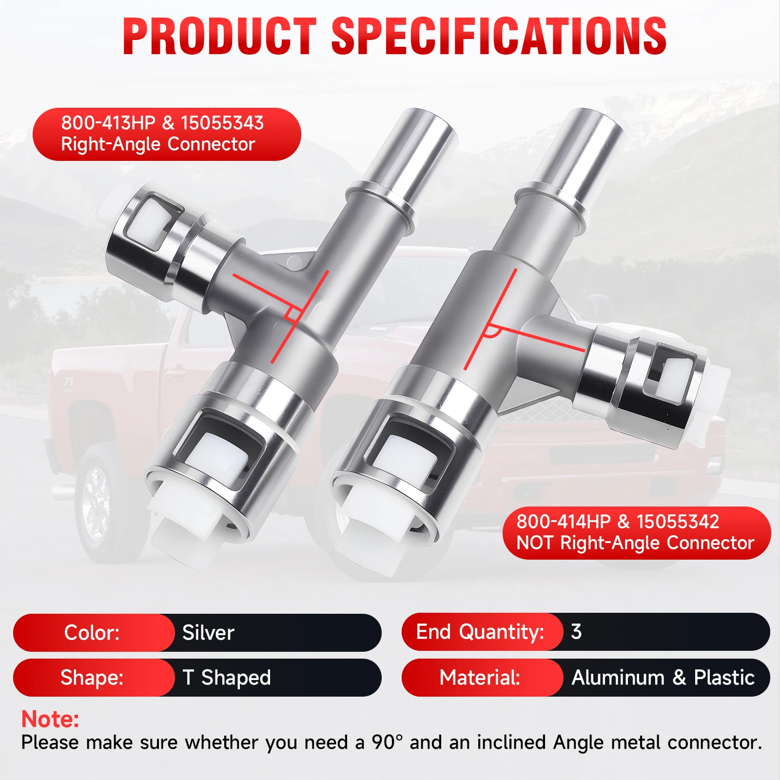 Für Chevrolet Tahoe/Silverado/Suburban Metall-HVAC-Heizungsschlauchverbinder für GMC Sierra/Yukon Cadillac Escalade 15055343 15055342 – Detail 3