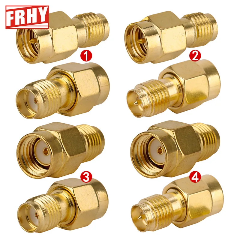 

8 PCS Full Copper SMA Male to Female Right Angle RF Connector Adapter - JK Series Connect Antenna Extension for Telecom/IoT/GPS