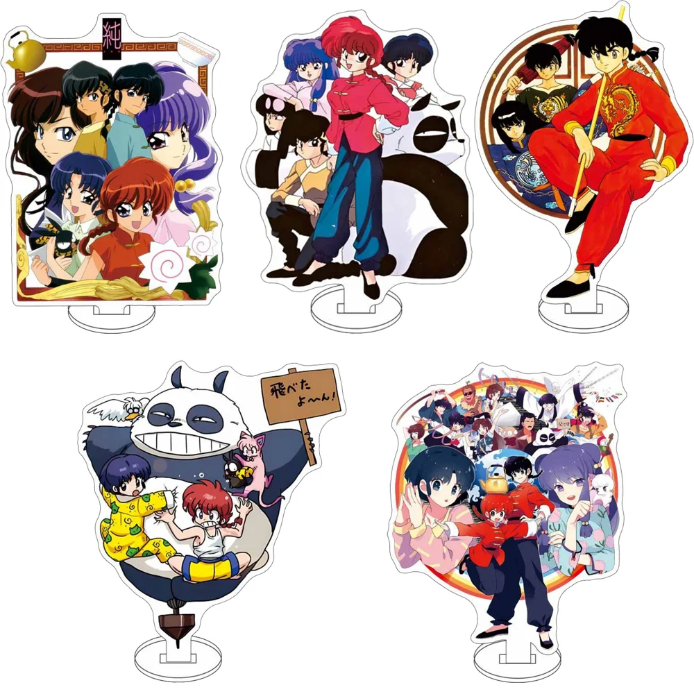 Aksesori koleksi barang, 15CM 16 jenis Anime Ranma1/2 Model berdiri akrilik ornamen karakter Cosplay