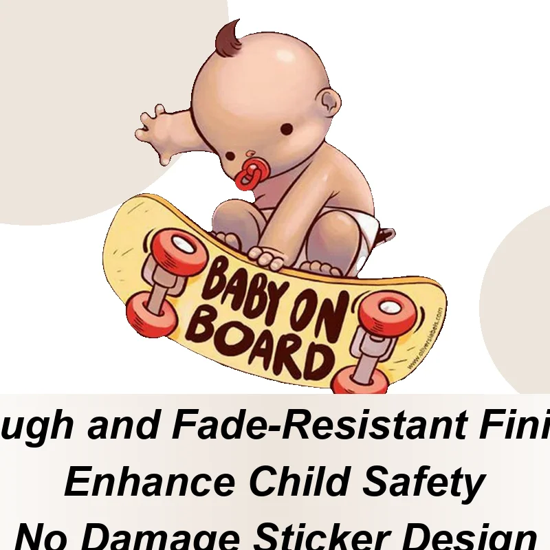 

Car Decals For Window PVC Baby Scooter Design Automotive Door Decals Scratch-Proof Adhesive Stickers For Sedan Motorcycles RV