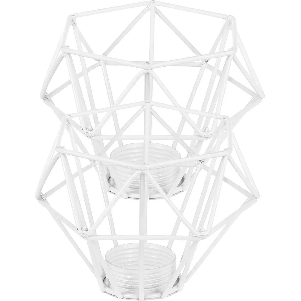 

2Pcs Vintage Metal Lampshade Diamond Pattern Industrial Design Pendant Light Shade for Hallway Corridor Study Living Room
