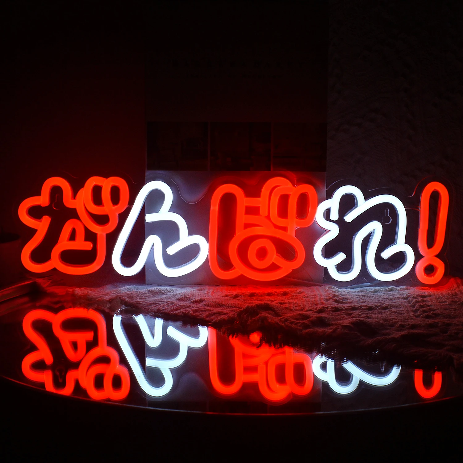 

Japanese Come On Neon Sign Hanging Wall Decor LED Neon Lights For Office Room Gym Studio Party Girl's Bedroom Decor Dimmable