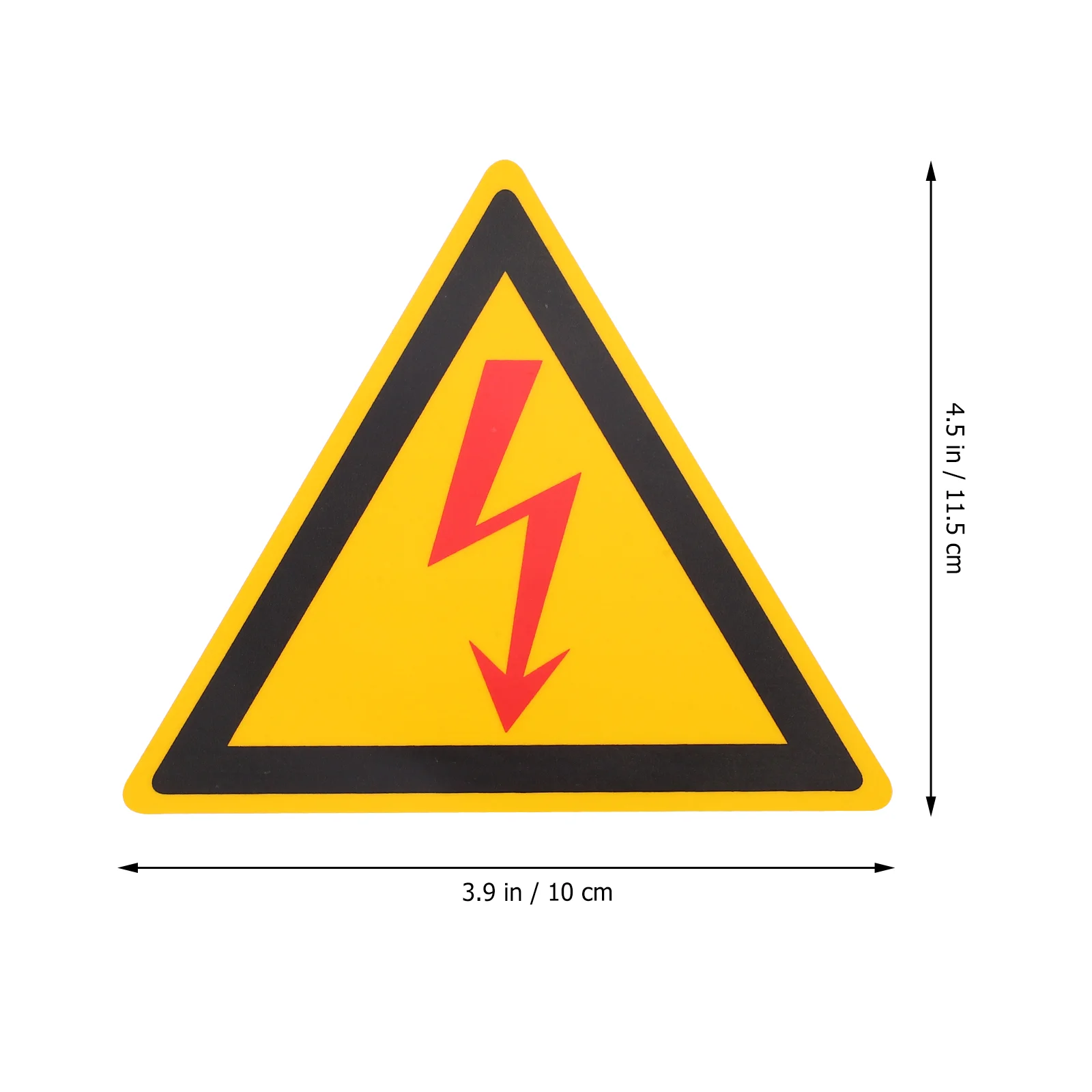 Panneau d'avertissement pour la sécurité des chocs électriques à l'iode, équipement de signalisation de machine, papier synthétique PP