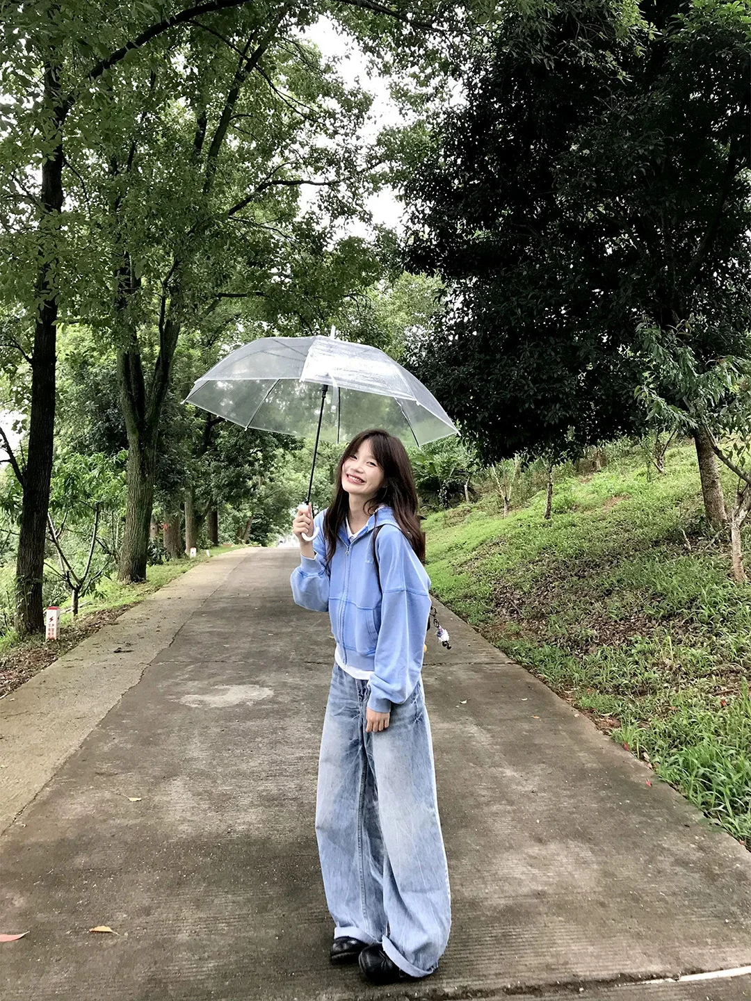 Washed Vintage Embroidered Hooded Open Cardigan Sweatshirt Women Loose Slimming American Sport Short Coat Casual Comfortable