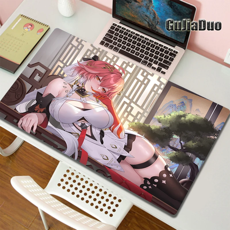 

Wuthering Waves Changli Anime Mouse Pad Computer Table Desk Mat Gaming Hoom Accessories Kawaii Gamer Comic Mousepad Pc Cushion