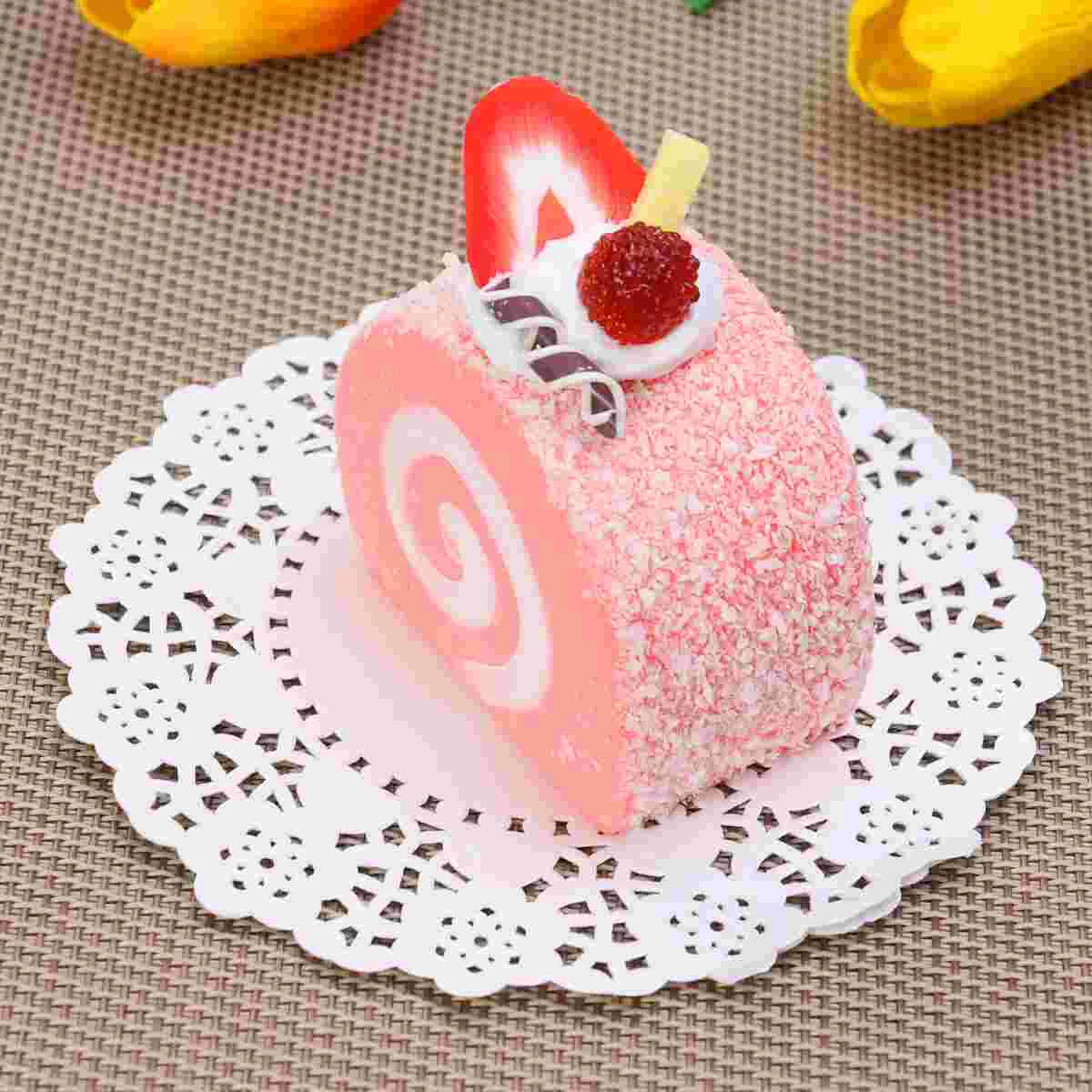 Realistic Food Simulation Cake Imitation Swiss Roll Imitaion Dessert Artificial