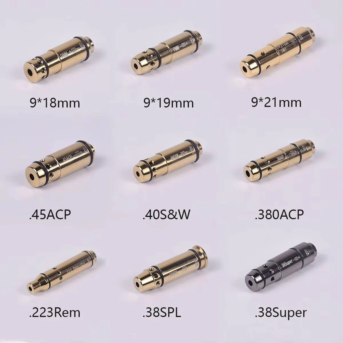 9mm Laser Training Bullet 380ACP 40S&W 223Rem Dry Fire Laser Trainer Patrone Taktische Red Dot Laser Training Bore Sight