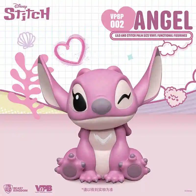 Disney Stitch & Angel Piggy Bank Figure Stitch Angel Interstellar Ornament Anime Character Children'S Surprise Kawaii Funny Gift