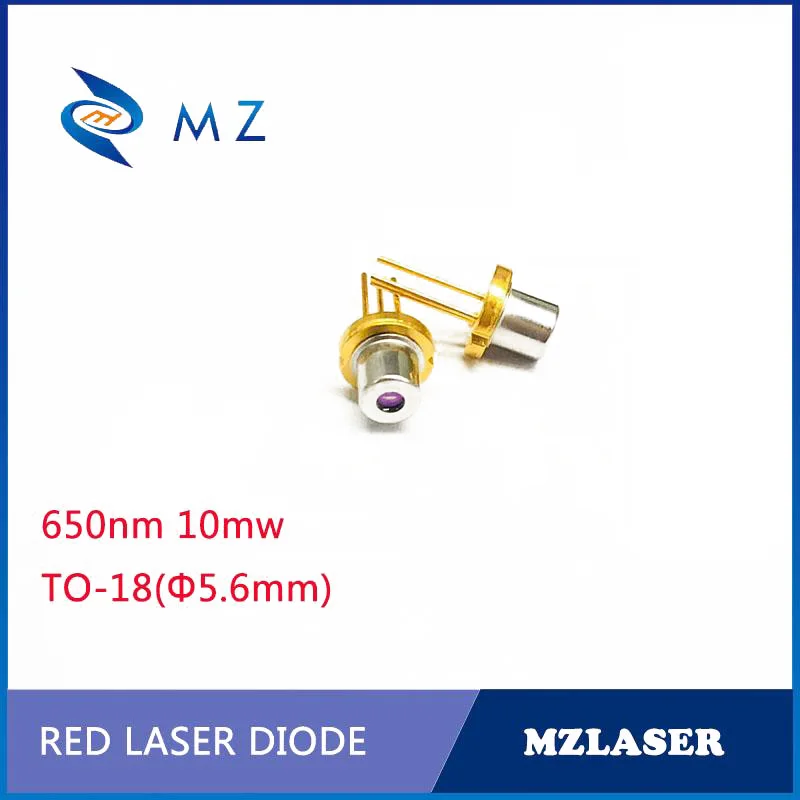 Red Industrial Laser Diode 650nm 10mw TO-18 Packaging Φ5.6mm - Diode Laser for Professional Use
