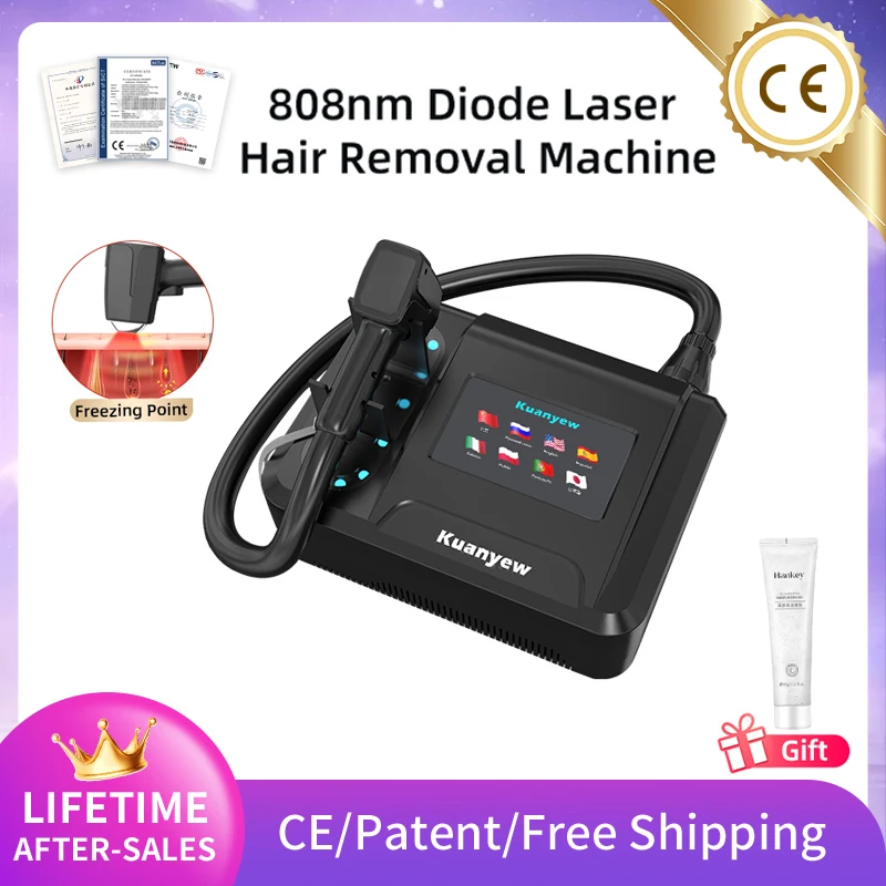 Nieuwste Diode Laser Professionele 808nm 2000 w Permanente Ontharing Machine Diode Ijs Titanium Laser Lichaam Epilator Schoonheid Gezondheid