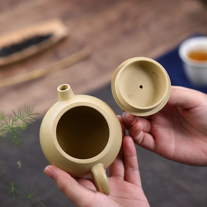 190ml Chinese Yixing Purple Clay Teapots Tradition Handmade Round Tea Pot Beauty Kettle Zisha Teaware Tea Ceremony Gifts - view 5