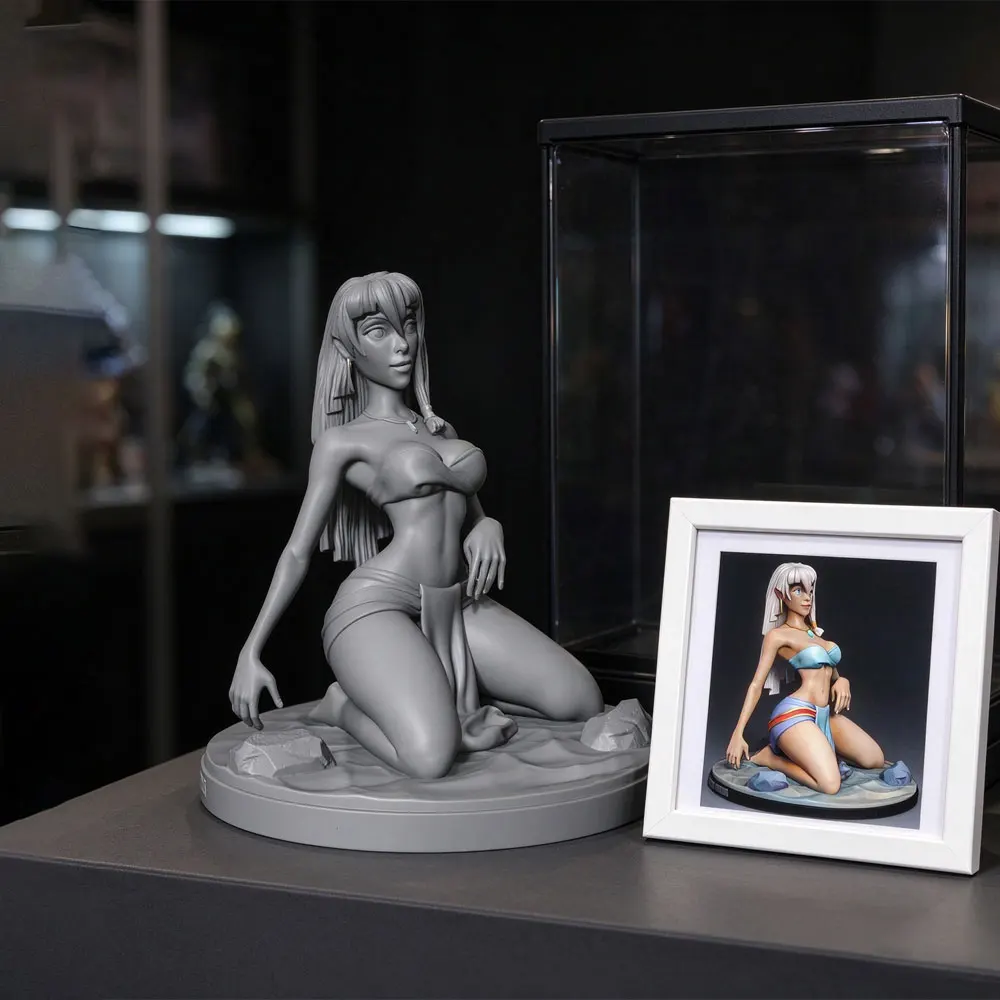 1/24/12/6 Desk ornament,NSFW,Sexy girl resin model kit, mini 3D printed gray figure statue, unpainted,unassembled